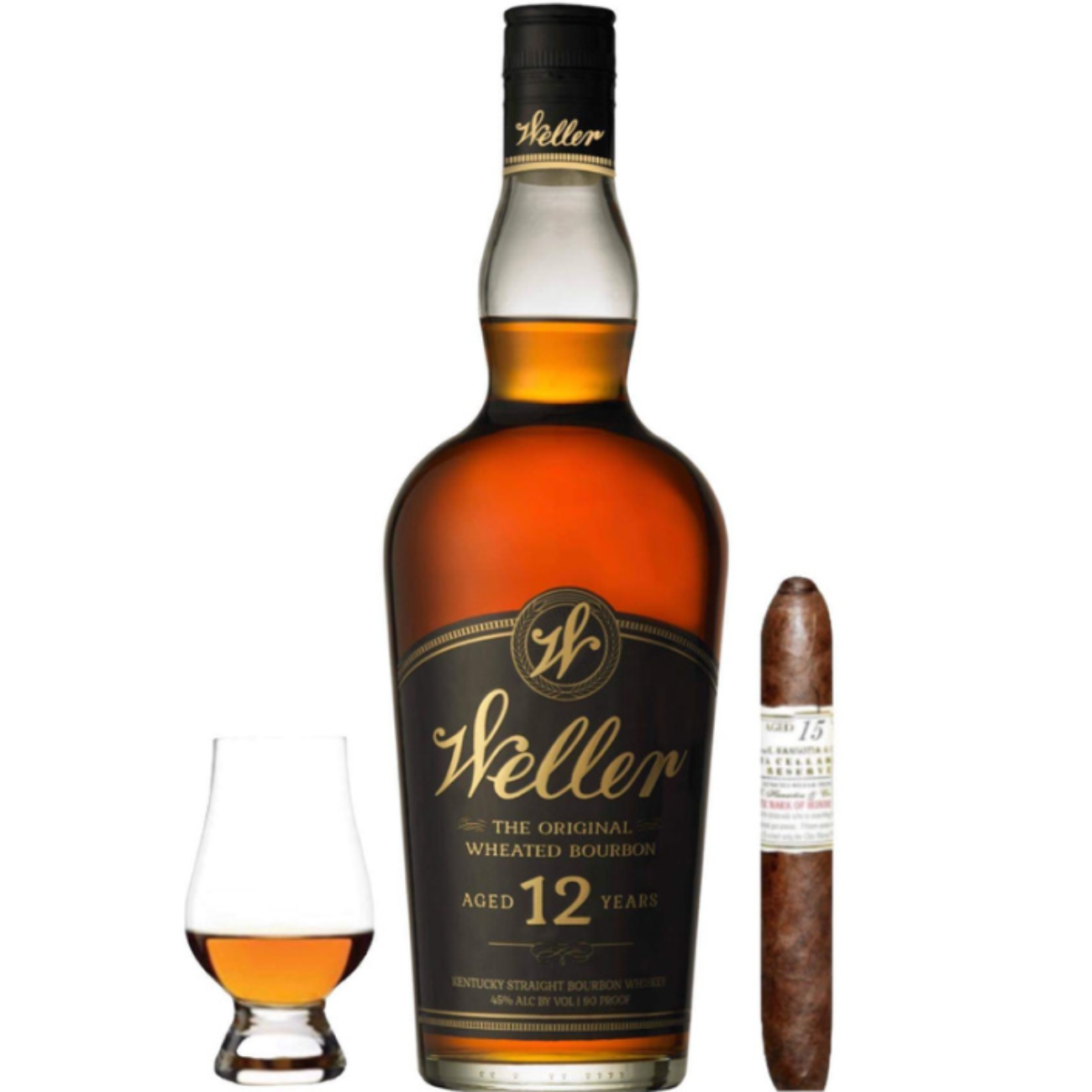 W.L. Weller 12yr | Cigar &amp; Glencairn GIFT SET