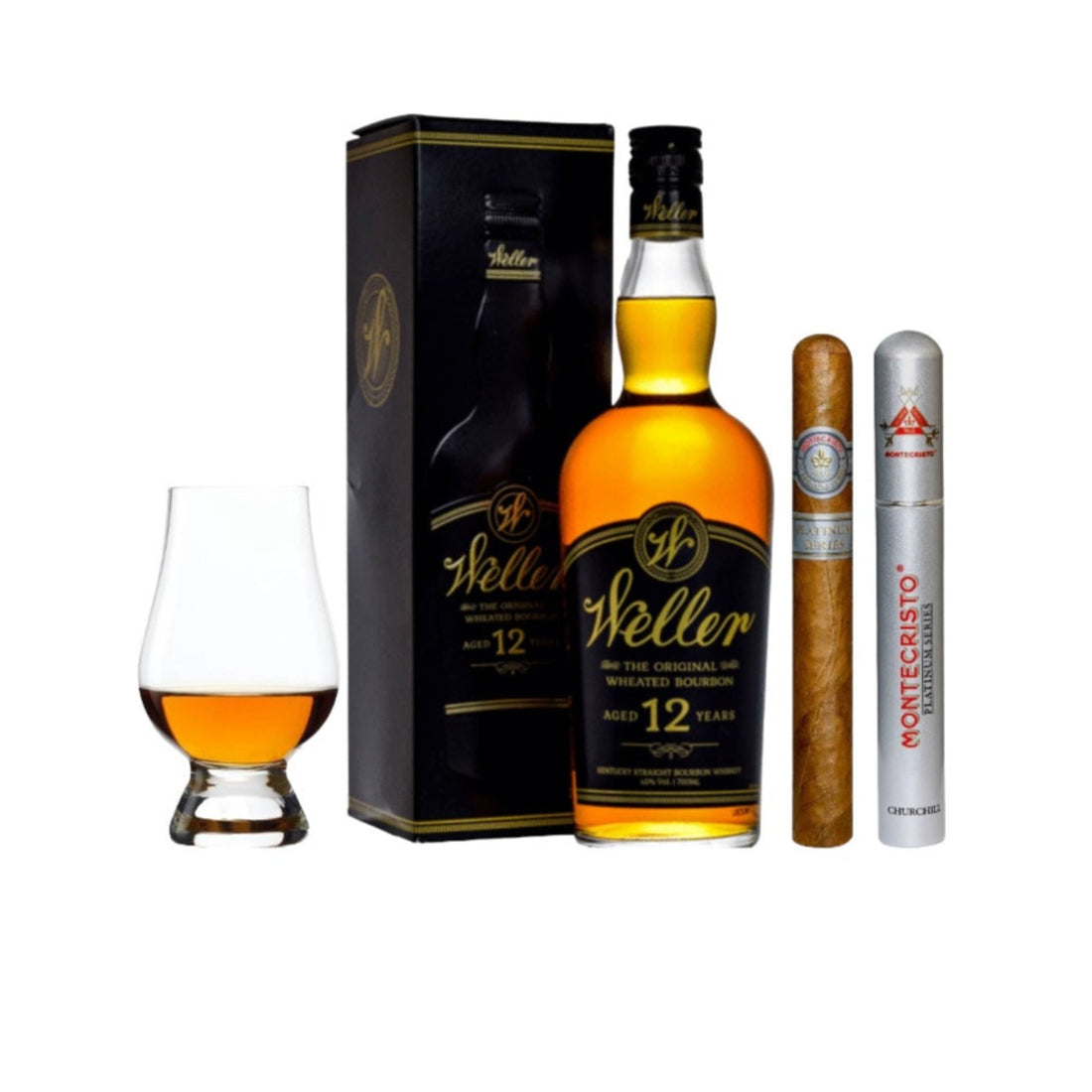 W.L. Weller | 12yr French Export 700ml | Cigar Glencarin Bundle