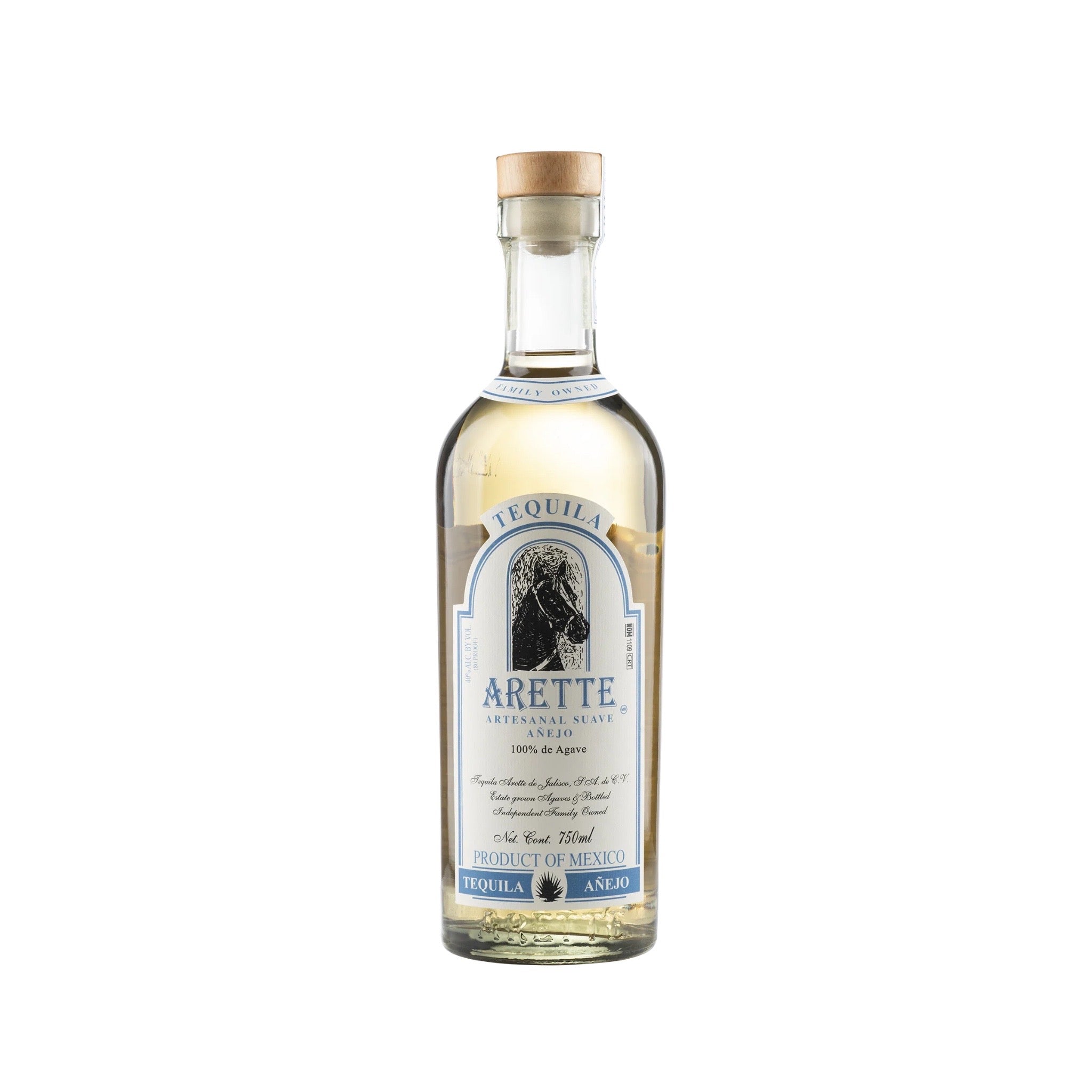 Arette Artesanal Suave Añejo Tequila 750ml Premium front