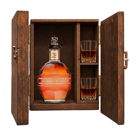 Blanton's Gold Edition Gift Set with Wooden Box & 2 Crystal Glasses – 750ml