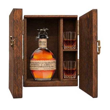 Blanton's Single Barrel 750ml Gift Set with Wooden Case & 2 Glasses