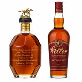 Blanton's Gold Edition 103 proof and Weller Antique 107 bourbon high proof duo bundle