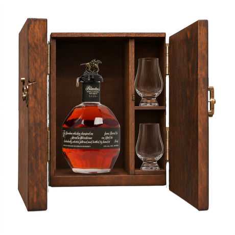 Blanton's Takara Black Edition Gift Set with Wooden Box & 2 Crystal Glasses – 750ml — Glencairn Glasses