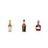 Allocation Trio bundle — Weller CYPB, Weller 12 Year and Blanton's Straight From The Barrel on white studio background