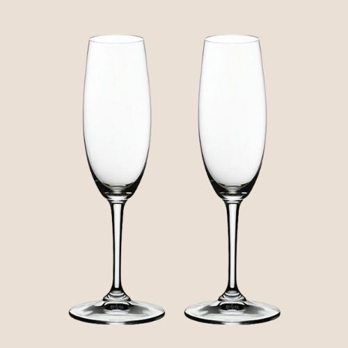 Champagne Flutes Engraving - Text Finish