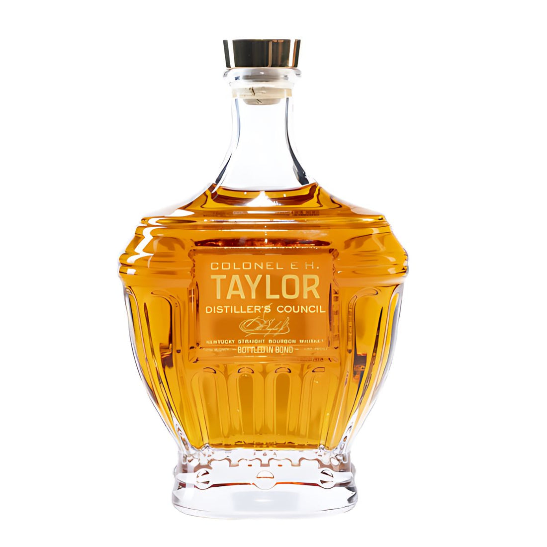 Whiskey bottle with &