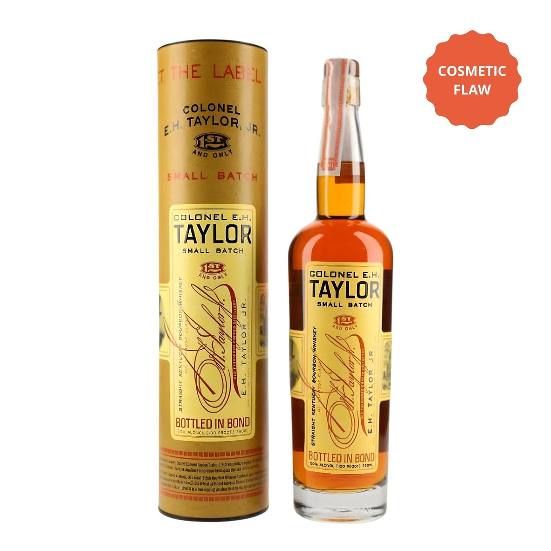 Colonel E.H. Taylor Small Batch Bourbon – Cosmetic Flaw Bottle Deal (750ml)