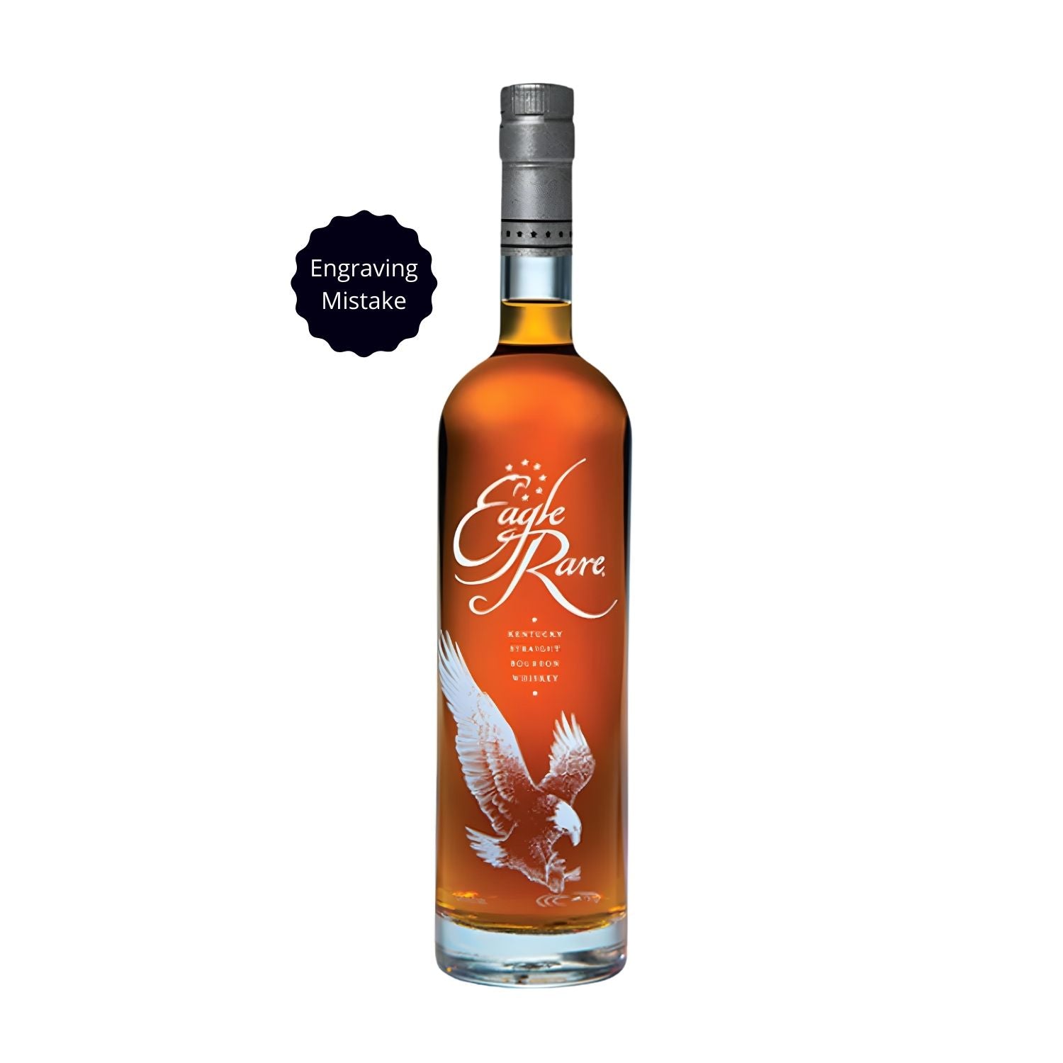 Eagle Rare 10 Year Kentucky Straight Bourbon Whiskey – Engraving Mistake Bottle Deal (750ml)