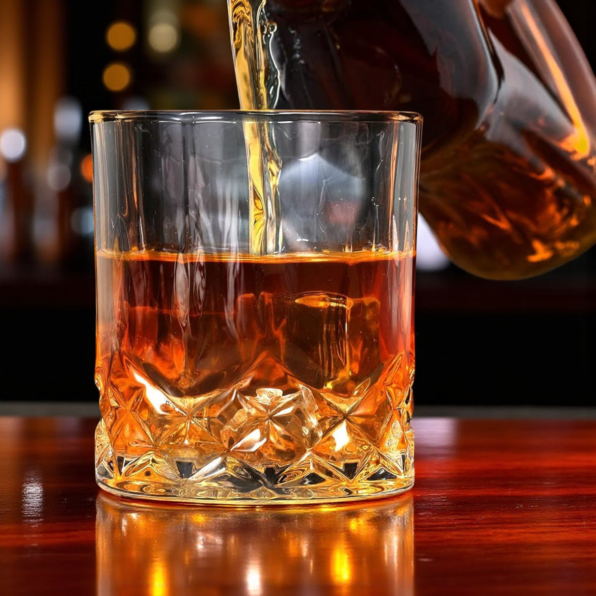 Old-Fashioned Whiskey Glasses – Set of 2, 10oz Premium Lead-Free Crystal