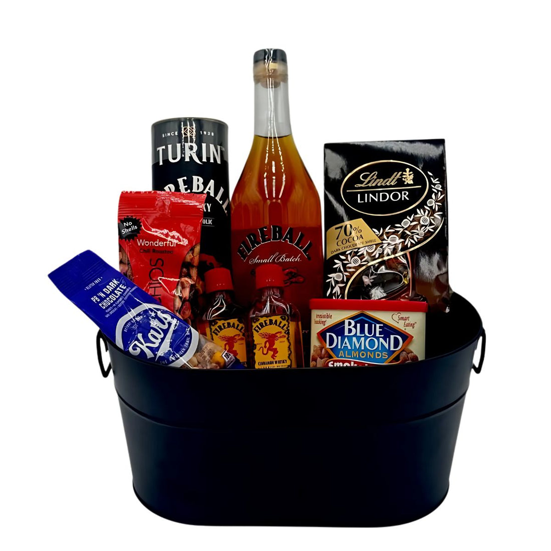 Fireball Small Batch Whisky Gift Basket (750ml + Assorted Items)