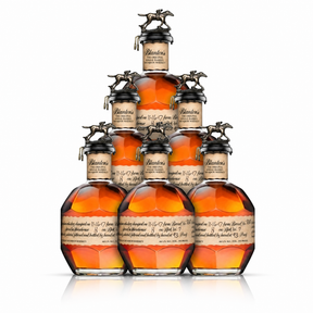 Blanton's Original Single Barrel Bourbon — six-bottle case, wax-topped single barrel bourbon, 93 proof