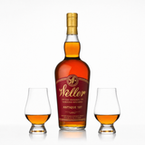 W.L. Weller Antique 107 Bourbon Gift Set with 2 Glencairn Glasses 750ml bottle