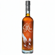 A bottle of Eagle Rare Kentucky Straight Bourbon Whiskey with amber liquid, a silver cap, and a white eagle graphic on a clean white background.