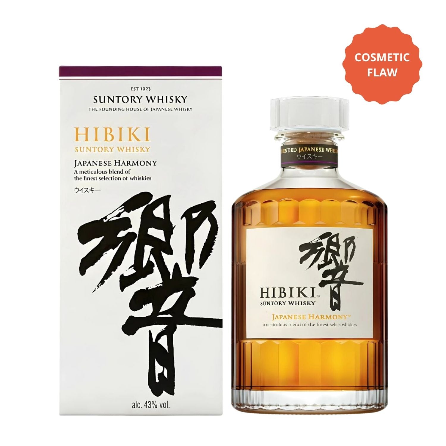 Hibiki Harmony Japanese Whisky – Cosmetic Flaw Bottle Deal (750ml)