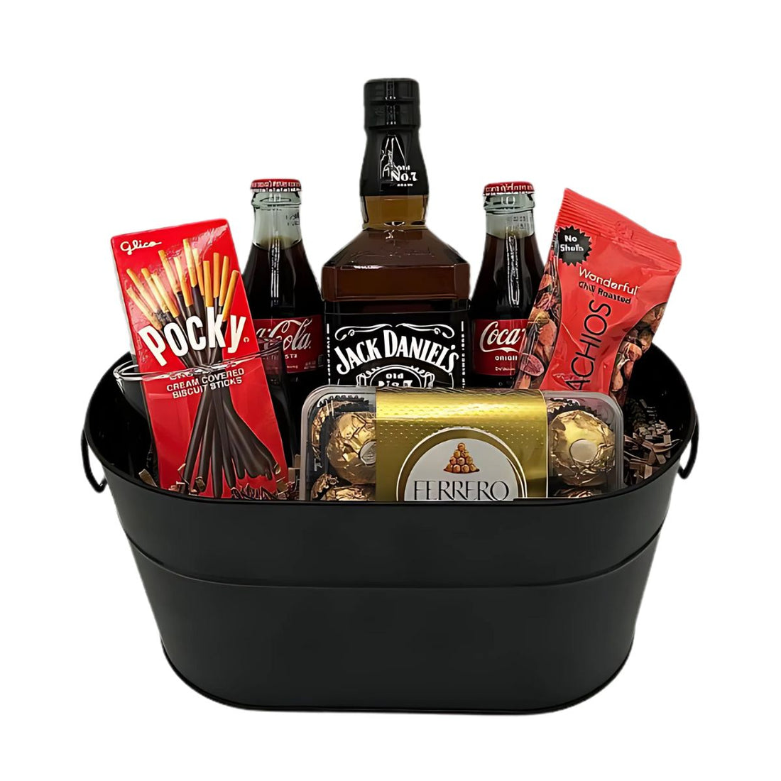 Jack Daniel’s Tennessee Whiskey Gift Basket (750ml + Assorted Items)