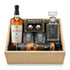 The Macallan 18 Year Double Cask Scotch Whisky Executive Gift Crate with engravable decanter, crystal glasses, whiskey balls, chocolates, and wooden gift crate