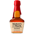 Maker's Mark Kentucky Straight Bourbon Whisky bottle with red cap on a white background