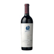 Wine bottle with a white label on a white background