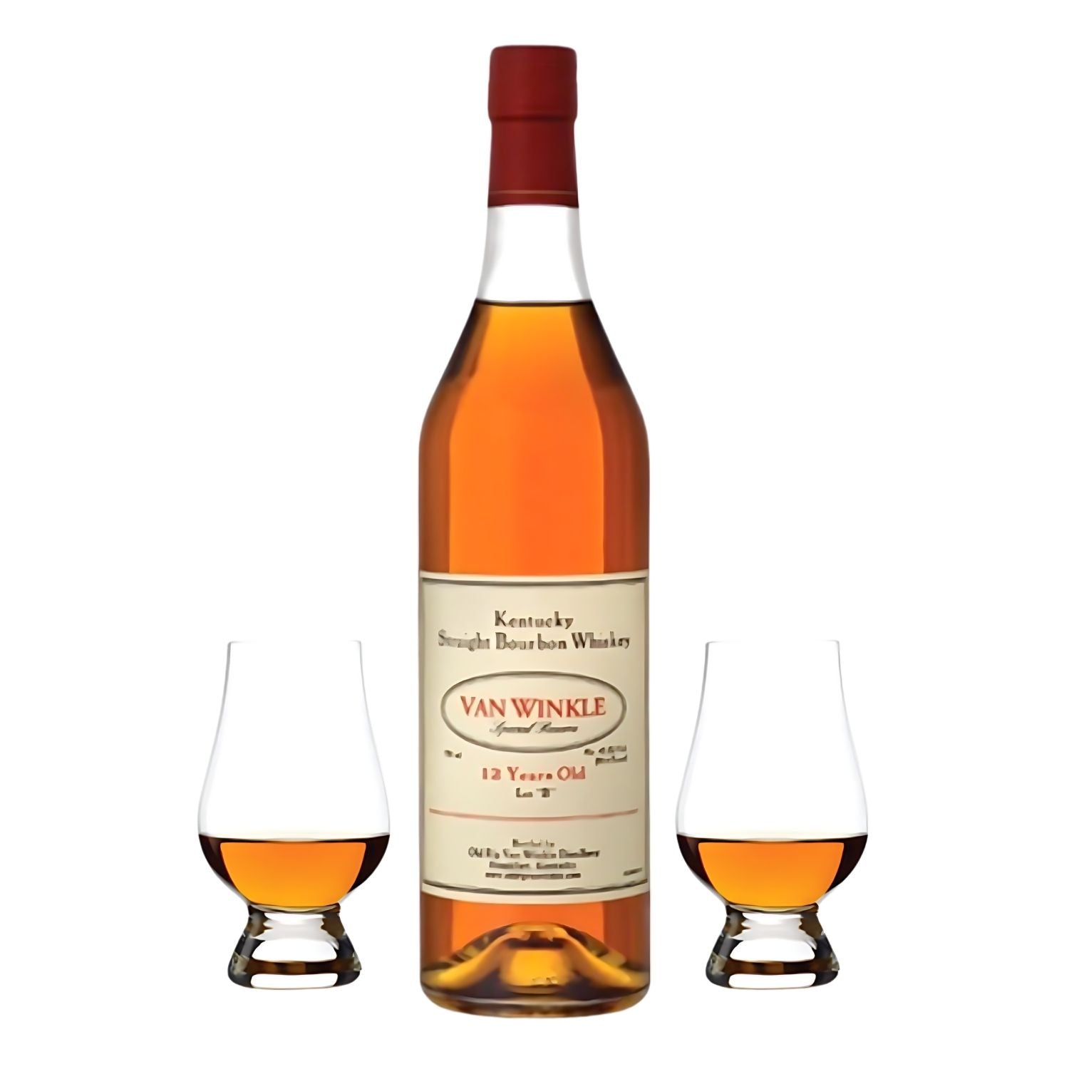 Pappy Van Winkle Special Reserve 12 Year Lot B Bourbon Whiskey Gift Set with 2 Glencairn Glasses 750ml – available at Total Bourbon