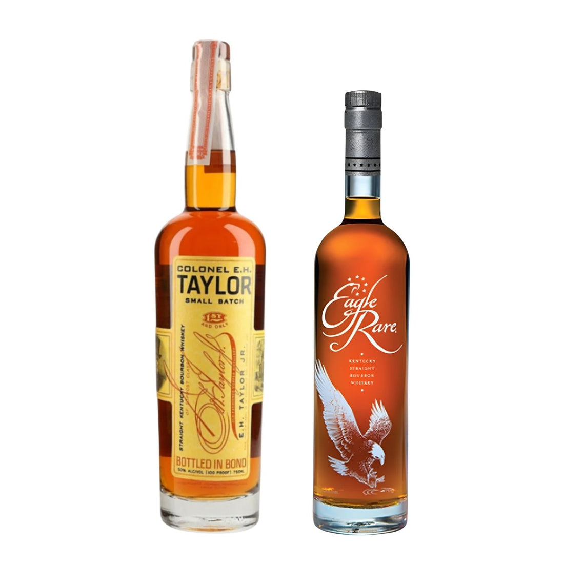 Eagle Rare and Colonel E.H. Taylor Small Batch Bourbon Bundle 2x750ml – premium Kentucky bourbon set available at Total Bourbon