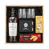 The Macallan 18 Year Double Cask Single Malt Scotch Whisky 750ml gift crate with crystal-cut old fashioned glasses, premium whiskey stones, Ferrero Rocher chocolates, and Walker&
