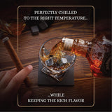 Whiskey Stones Gift Set - 8 Granite Chilling Rocks with Wooden Tray - alternate view 2