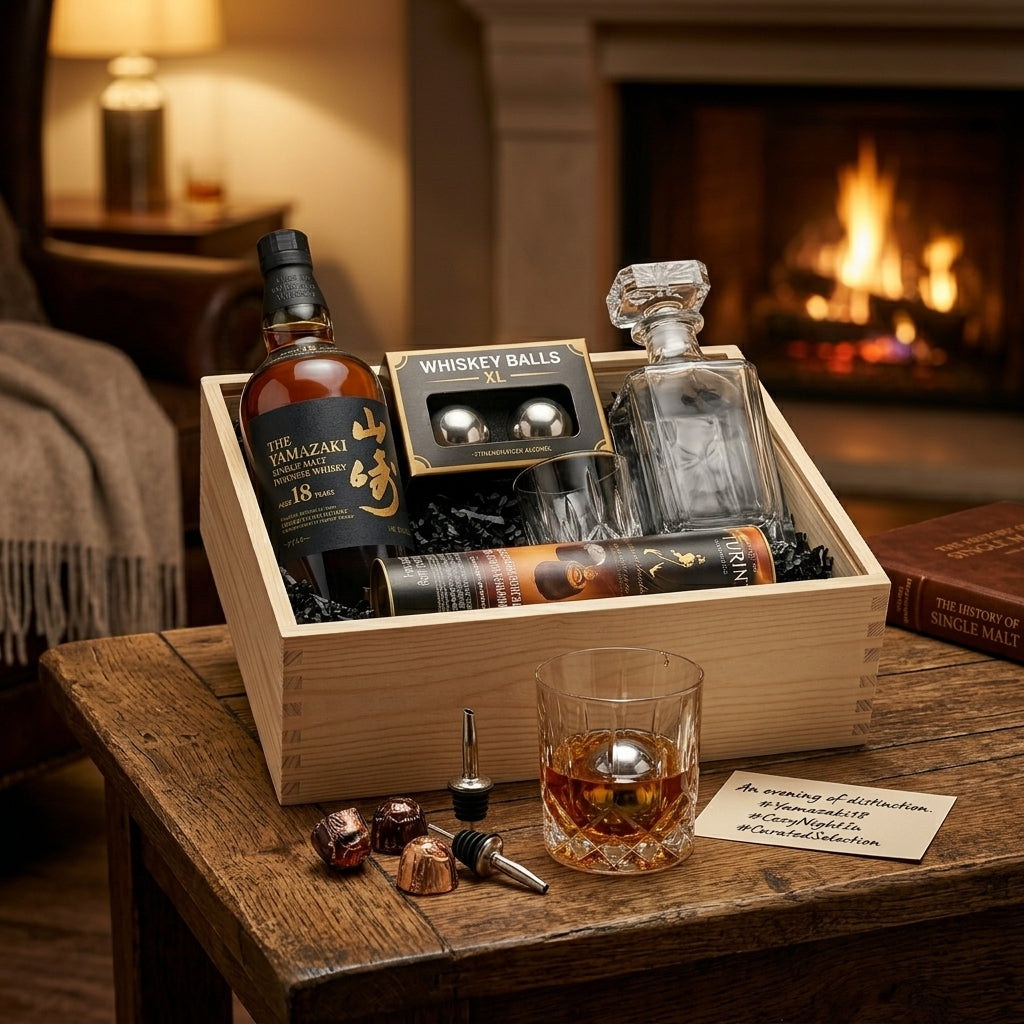 Yamazaki 18 Year Single Malt – Japanese Whisky Executive Gift Crate (700ml)