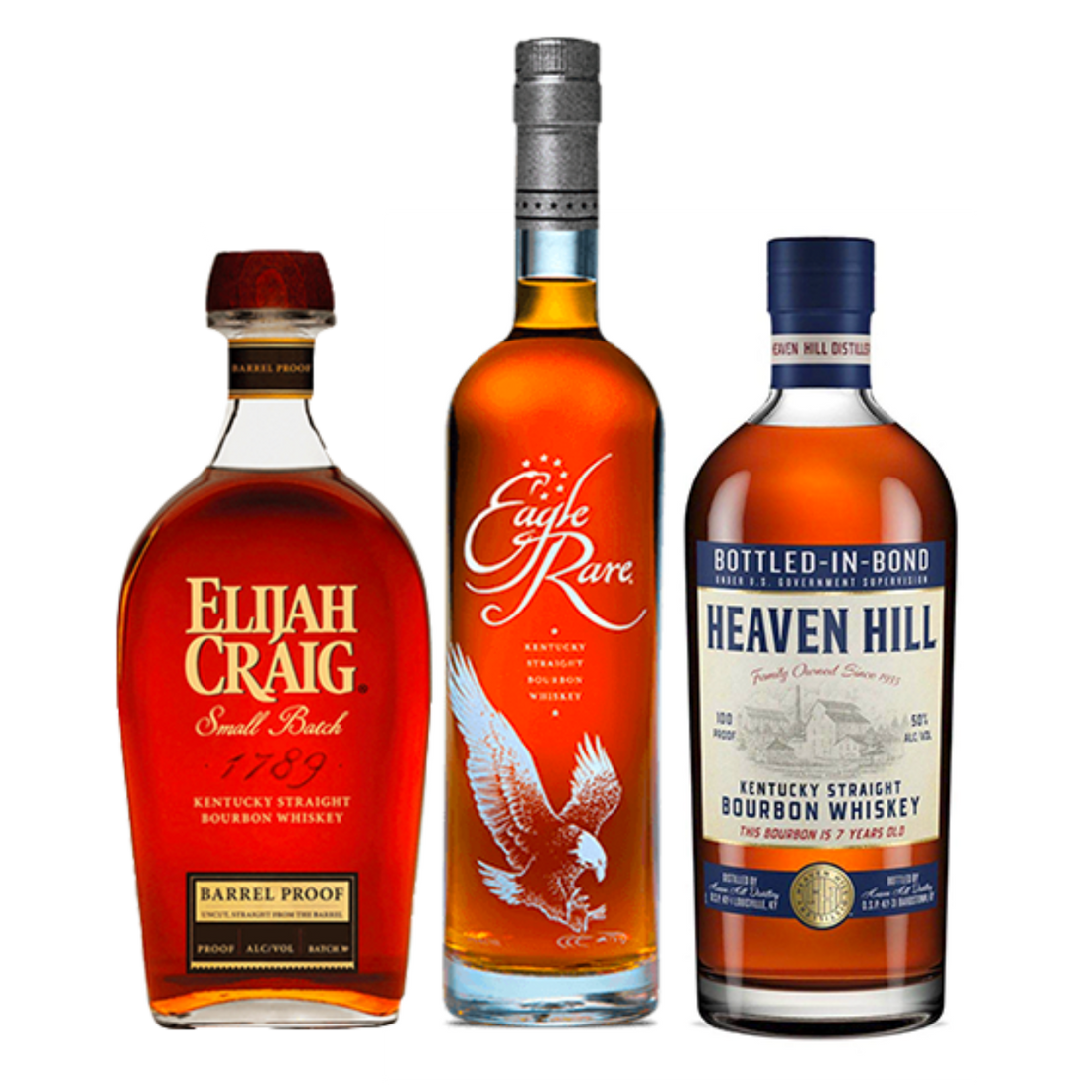 Bundle | Heaven Hill - Eagle Rare - Elijah Craig 3 Pack - TOPBOURBON