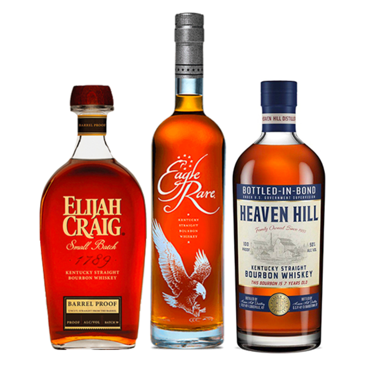 Bundle | Heaven Hill - Eagle Rare - Elijah Craig 3 Pack - TOPBOURBON