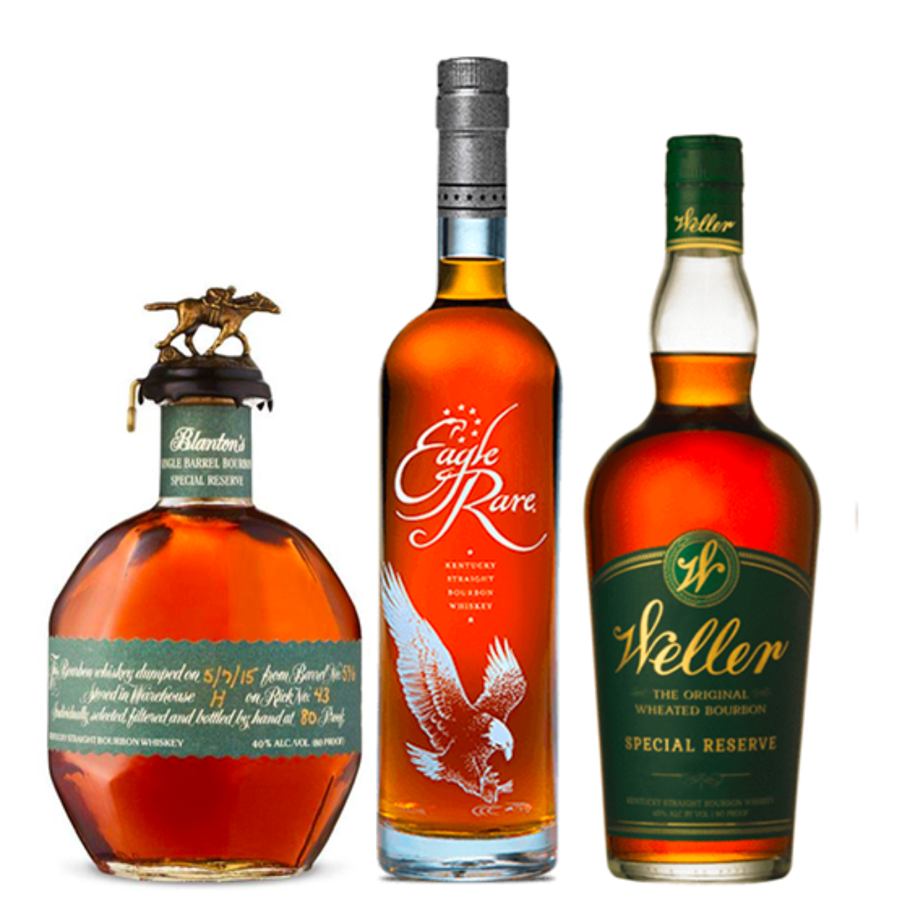 Bundle | Blantons Special Reserve + Eagle Rare 10yr + Weller Special Reserve - Top Bourbon